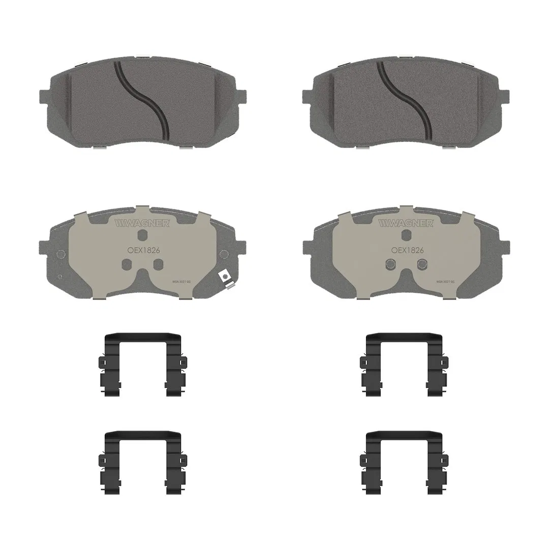 OEX1826 – WAGNER BRAKE Brake Pad, FMSI Number D1826-9035 Ceramic Set Of 4 With Mounting Hardware